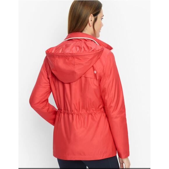 T BY TALBOTS Pink Fleece Lined Spring Water Resistant Jacket // XS Petite - Picture 2 of 14